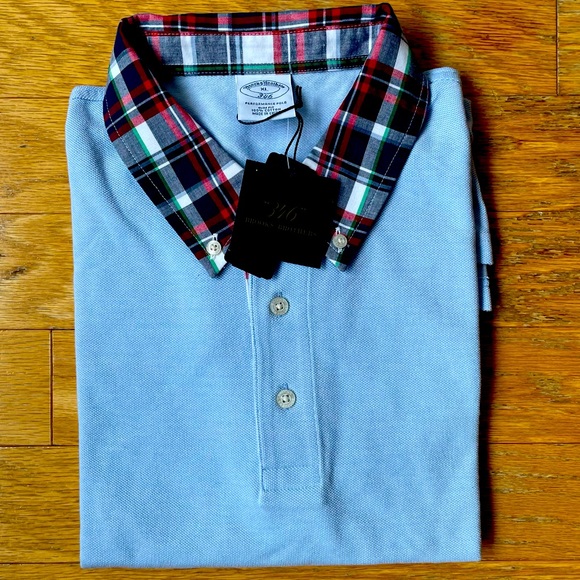 Brooks Brothers polo shirt with plain trim-XL,NWT - Picture 1 of 3
